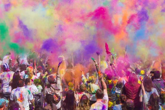 India during Holi